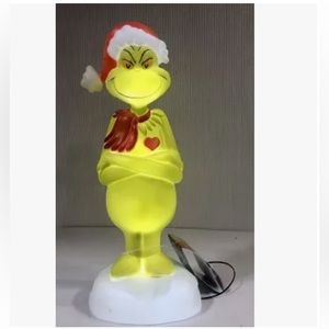 The Grinch 14 Inch Christmas Lighted Blow Mold Decor